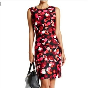 Kate Spade Falling Florals Della sheath dress Painterly printed floral Size 2